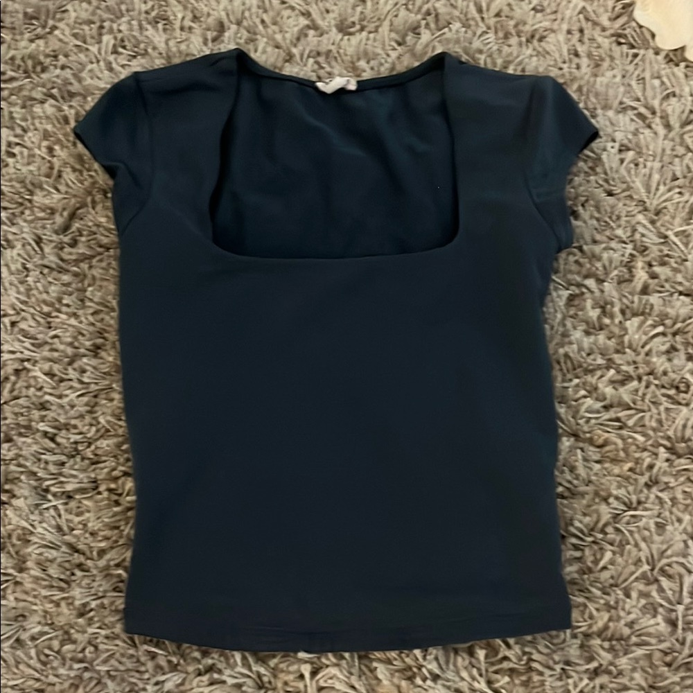 Garage Teal Square Neck Top. WORN ONCE OR TWICE, GREAT CONDITION!!
